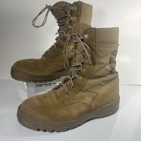McRae Mens Military boots Sz 5.5 W Desert Hot Weather combat desert‎ tan 245 90 main image 4